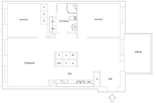 Bostadsrätt i Dockan, Malmö, Skåne, Hallenborgs Gata 18A