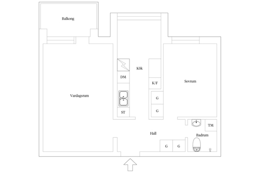 Bostadsrätt i Östra Sorgenfri, MALMÖ, Malmö, Skåne, Baskemöllegatan 8B