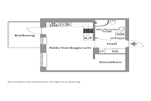 Bostadsrätt i Kungsängen, Uppsala, Kungsgatan 91B