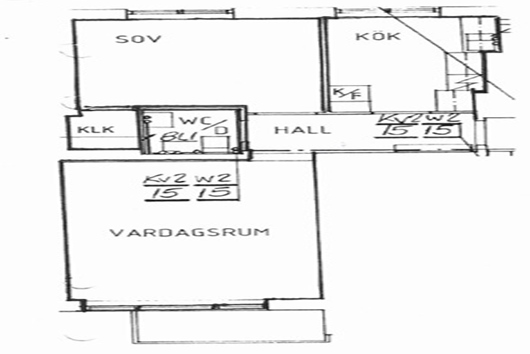 Lägenhet i Slottshöjden, Helsingborg, Skåne, Kopparmöllegatan 19A