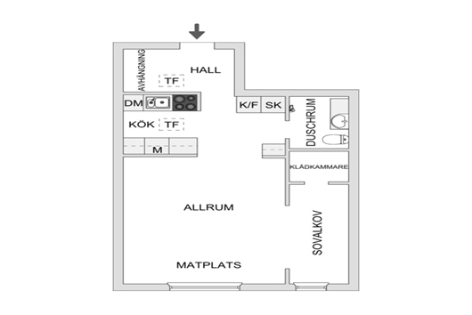 Bostadsrätt i Kubikenborg, Sundsvall, Västernorrland, Kubikenborgsgatan 5A