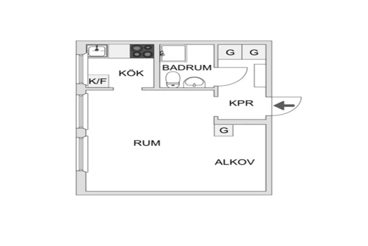 Bostadsrätt i Haga, Sundsvall, Västernorrland, Tallrotsgatan 10