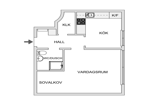 Bostadsrätt i Nedre Haga, Sundsvall, Västernorrland, Skönsbergsvägen 31C