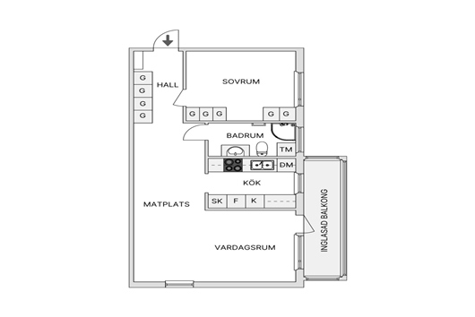 Bostadsrätt i Nacksta, Sundsvall, Västernorrland, Nackstavägen 30A