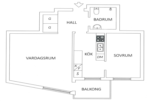 Bostadsrätt i Kungsholmen - Lilla Essingen, Stockholm, Strålgatan 23