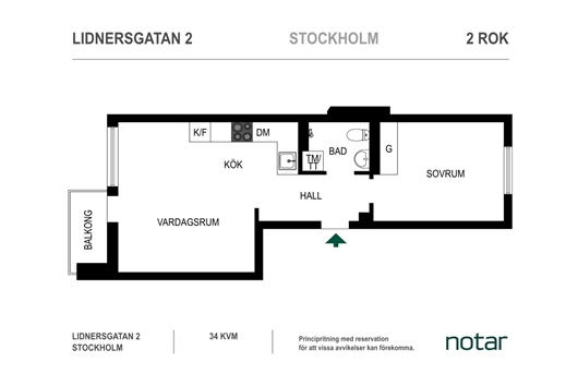 Bostadsrätt i Kungsholmen, Stockholm, Lidnersgatan 2