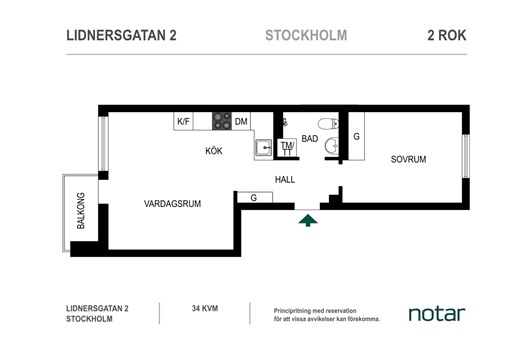 Bostadsrätt i Kungsholmen, Stockholm, Lidnersgatan 2
