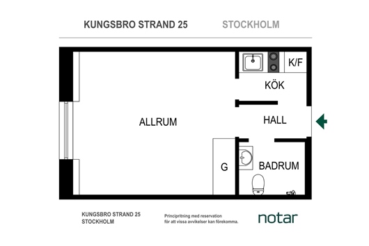 Bostadsrätt i Kungsholmen, Stockholm, Kungsbro strand 25